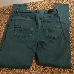 American Eagle Outfitters Jeans - American Eagle Green High Rise Jeggings American Eagle Outfitters Jeans - American Eagle Green High Rise Jeggings